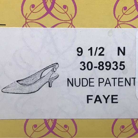 Easy Street ‘Faye’ Nude Patent Sling Back Pump - Picture 12 of 13